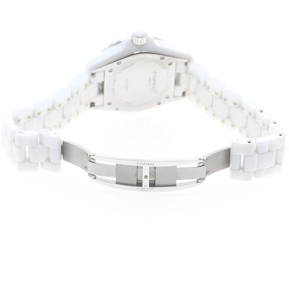 CHANEL J12 H1759 1.5"" White Ceramic Center Diamond Automatic Men's Watch - Picture 6 of 11
